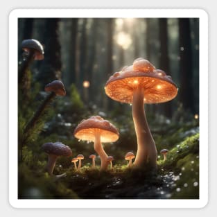 Fantasy Forestcore Mushrooms Magnet